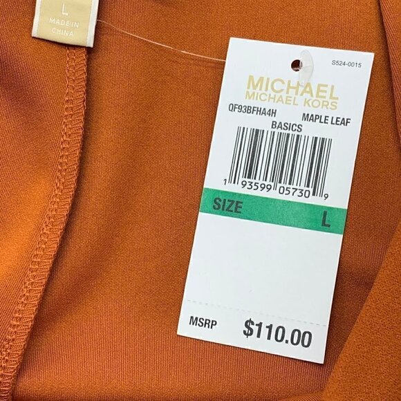 Michael Kors Maple Leaf Orange Skinny Slacks - NWT - Picture 4 of 6